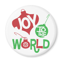 Joy to the World Refrigerator Magnet