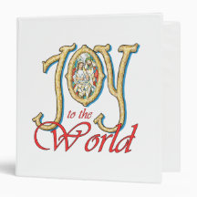 Joy to the World with Stained Glass Nativity Binders