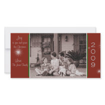 Joy to your and your family Christmas Card Picture Card