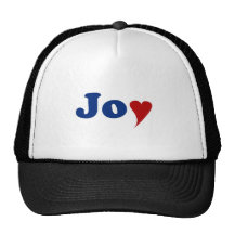 Joy with Heart Mesh Hat