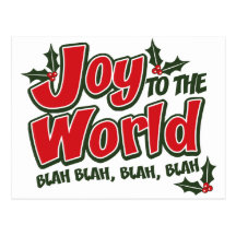 Joy World Blah Blah Postcard