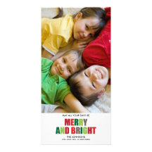 Joyeuse et lumineuse carte de Noël de photo Cartes De Vœux Avec Photo