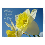 JOYEUSES PÂQUES ! à vous carde les jonquilles jaun Cartes