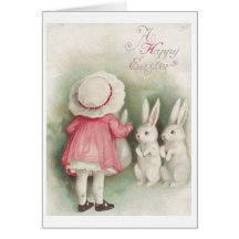 Joyeuses Pâques vintages ! Carte de voeux vintage 