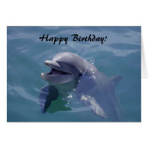Joyeux anniversaire de sourire de dauphin ! cartes de vœux