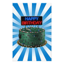 Joyeux anniversaire, geek photo sur toile