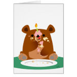 Joyeux anniversaire peu d'ours ! carte de vœux