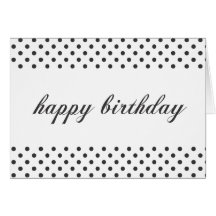 Joyeux anniversaire - point de polka carte de vœux