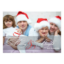 Joyeux et lumineux cartes photos de vacances invitations