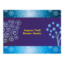Joyeux Noël Bonne Année Postkarte