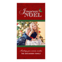Joyeux Noel Christmas Photo Cards photo cards