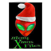 Joyeux Noël d'alien classe la carte