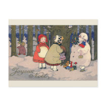 "Joyeux Noel" French Vintage Christmas Postcard