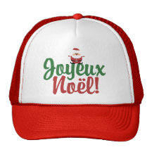 Joyeux Noel Happy Christmas Mesh Hats