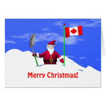 Joyeux Noël Père Noël au Canada Cartes De Vœux