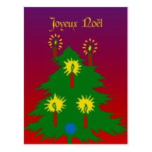 Joyeux Noël Postkarten