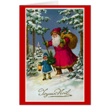 " Joyeux Noel" Vintage French Christmas Card