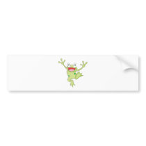 Joyful American Bullfrog Bumper Stickers