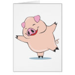 Joyful Dancing Pig cards