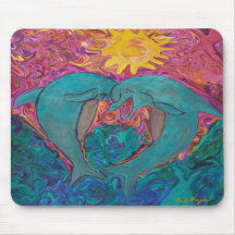 Joyful Dolphins Mouse Pads