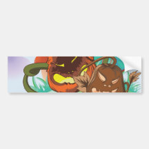 joyful halloween scene bumper stickers