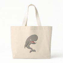 Joyful Sperm Whale Canvas Bags