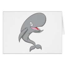 Joyful Sperm Whale Greeting Card
