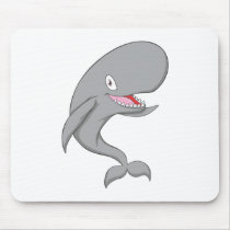 Joyful Sperm Whale Mouse Pad