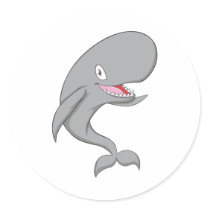 Joyful Sperm Whale Sticker