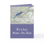 Joyous Easter Blue Jay Songbird Greeting Card
