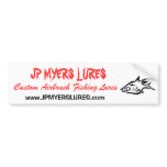 JP MYERS LURES, bumper sticker bumper stickers