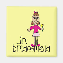 Jr. Bridesmaid Gifts and Favours Fridge Magnet