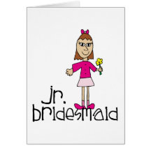Jr. Bridesmaid Gifts and Favours Greeting Card