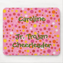 Jr Trojan Cheerleader mouse pad