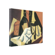 Juan Gris - Still Life with a white tablecloth Canvas Print
