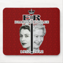 Jubilé de diamant de la Reine Elizabeth Mousepad Tapis De Souris