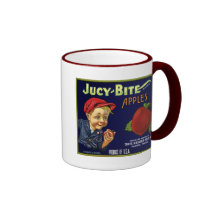 JUCY BITE APPLES COFFEE MUGS