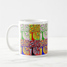 Judaica Hamsa Tree Of Life Sunrise Mug