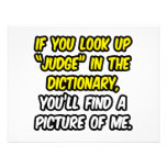 Judge In Dictionary...My Picture Custom Announcement