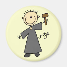 Judge Stick Figure Fridge Magnets