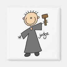 Judge Stick Figure Refrigerator Magnet