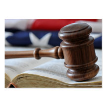 Judge's gavel - Legal business card template