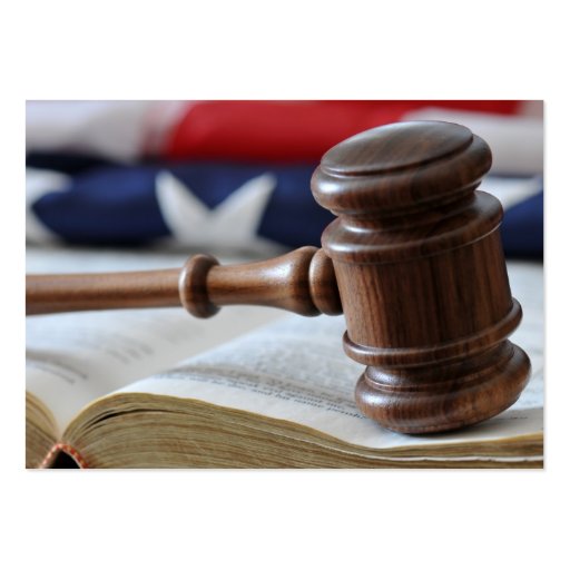 Judge's gavel - Legal business card template
