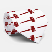 Judges Gavel Custom Tie