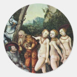 Judgment Of Paris By Cranach D. Ä. Lucas (Best Qua Sticker