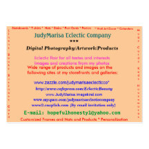 JudyMarisa Eclectic Company, Digital Photograph... Business Card Templates