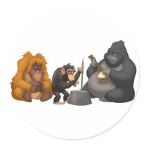 Jug Band of the Apes Stickers