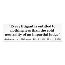 Juge impartial Sadberry v Wilson 441 381 2d 1968 Photo D’art