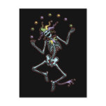 Juggling Jester Skeleton Postcards