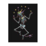 Juggling Jester Skeleton Postcards